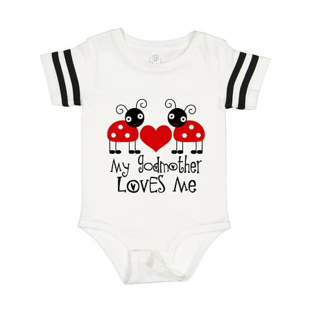 

Inktastic My Godmother Loves Me Gift Baby Boy or Baby Girl Bodysuit