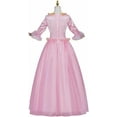 thumbnail image 4 of Women's Anneliese Pink Dress Adult Princess Dress Up Full Set, 4 of 7