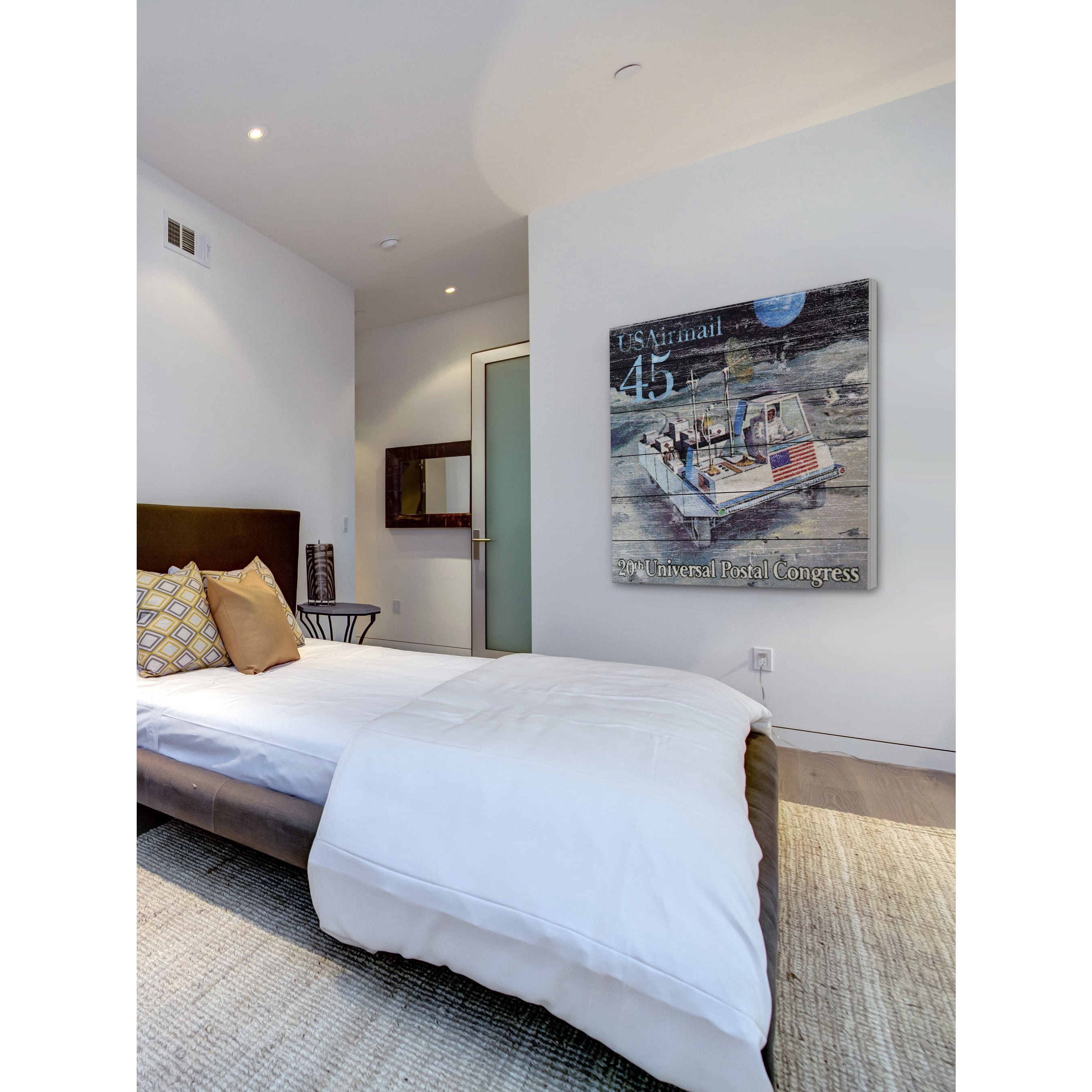 Marmont Hill ''Lunar Rover Stamp'' Graphic Art on Wood