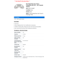 thumbnail image 2 of Rear Brake Rotor Set 2 Piece - Compatible with 2019 - 2021 Hyundai Veloster 2020, 2 of 2