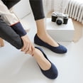 thumbnail image 5 of Women's Wide Width Ballet Flats - Casual Comfortable Round Toe Plus Size Flat Shoes, 5 of 7