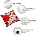 thumbnail image 4 of Acheng Pillow Covers Farmhouse Pillow Covers Throw Pillow Covers Paint Splatter Pattern Grunge for Xmas Gifts Sofa Bedroom Car Home Pillow Cover ,Set of 2 White, 4 of 6
