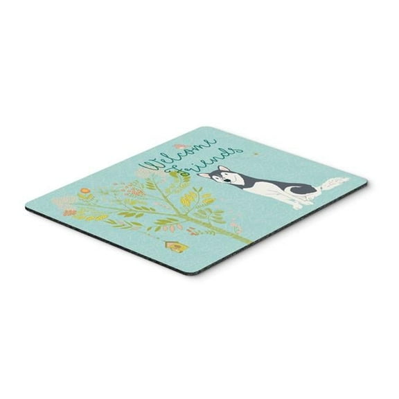 Welcome Friends Siberian Husky Mouse Pad - Hot Pad or Trivet