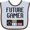 Blue and Chocolate, variant on Inktastic Future Gamer Boys or Girls Baby Bib