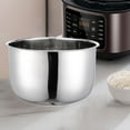 thumbnail image 1 of Elodie Rice Cooker Inner Container Stainless Steel Thickened Sturdy Round Reusable Non Stick Pot Inner Kitchen Gadgets for Household 5 L, 1 of 8