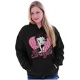 thumbnail image 3 of Betty Boop Breast Cancer Strength Women Plus Size Hoodie Brisco Brands 2X, 3 of 4