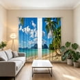 thumbnail image 1 of EGNMCR Trendy Printed Patterns With A Strong Decorative Look Light Blocking Curtains For Dorm Rooms Polyester Curtains, 1 of 6