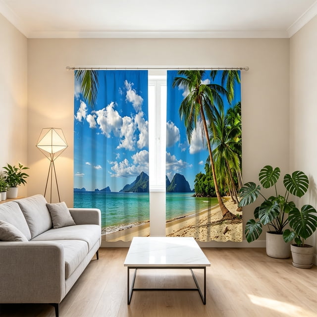 EGNMCR Trendy Printed Patterns With A Strong Decorative Look Light Blocking Curtains For Dorm Rooms Polyester Curtains