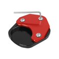 thumbnail image 4 of jiaping Motorcycle Side Stand Foot Enlarger Hot Pavement Anti Sinking Extension Enlarger red, 4 of 7