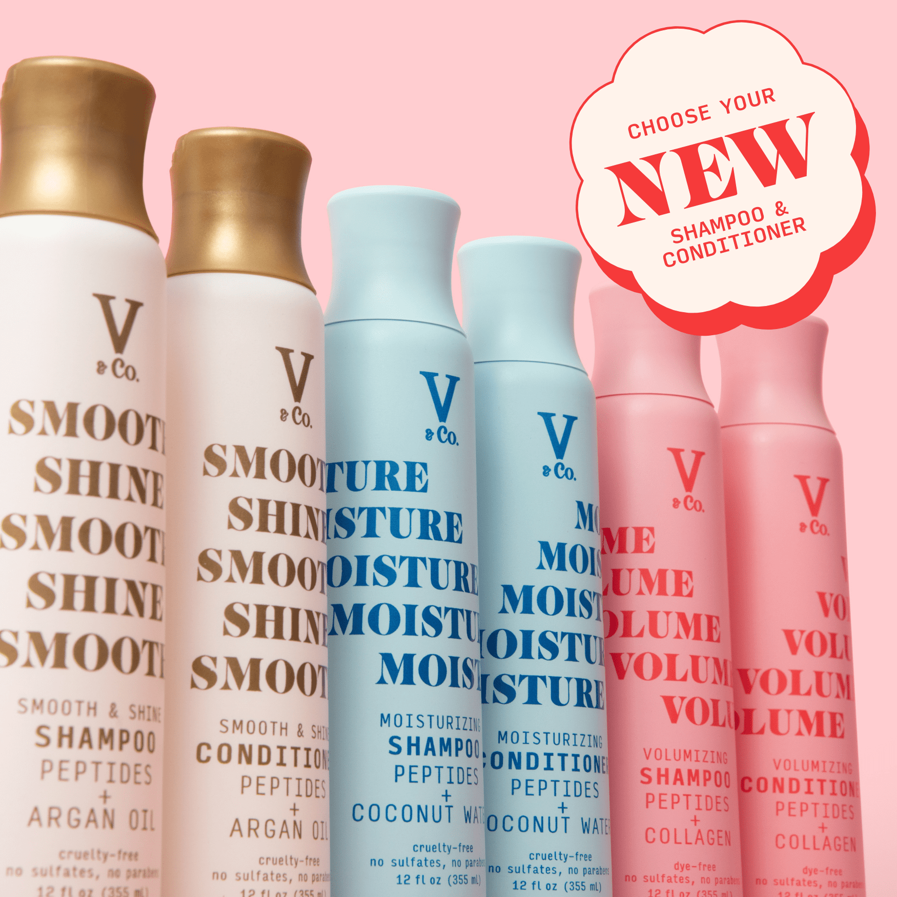 V&Co. Beauty Volumizing Conditioner 12 oz, Squeeze Bottle