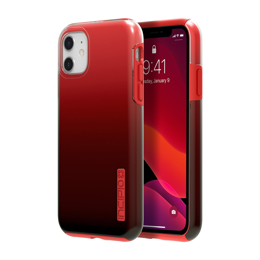 Incipio Dualpro Pure Case For Iphone 11 Red Black Ombre Walmart Com Walmart Com