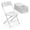 White, variant on Sunshen Folding Chairs Set of 12, Black Plastic Chair Sturdy Seat with Metal Frame, Perfect for Party, Event, Wedding, Birthday, Office, Outside Entertaining