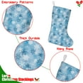 thumbnail image 5 of Christmas Stockings,Light Blue Christmas Snowflake Pattern Stockings Christmas,14.8'' Xmas Stockings,Christmas Party Favors,Christmas Party Decorations,Christmas Stockings Personalized, 5 of 5
