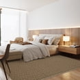 thumbnail image 2 of Hasoo Washable Area Rug 5x7 Rug for Living Room Modern Solid Brown Braid Printed Floor Cover Carpet for Home Decor, 2 of 7