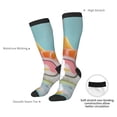 thumbnail image 4 of Fotbe Kawaii Sushi Characters Delight Calcetas Divertidas Estampadas para Hombre y Mujer, Calcetas de Algodón hasta la Rodilla para Caminar, Correr, Enfermería y Embarazo, 4 of 6