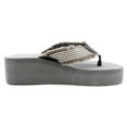 thumbnail image 3 of Women's 2" Platform Beach Thong Sandal Thick Strap Flip Flop, 3 of 4