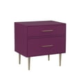 thumbnail image 3 of Galena 2-Drawer Nightstand, Raspberry, 3 of 15