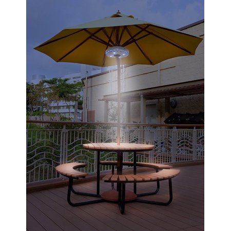 Fordawn Warm White Patio Umbrella Light 3 Brightness Modes Cordless 28 Led Lights At 4 X Aa Battery Operated Umbrella Pole Light For Patio Umbrellas Camping Tents Walmart Canada