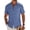 Denim Blue, variant on Men's Short Sleeve Button Down Casual Shirts Summer Beach Wedding Linen Textured Shirts