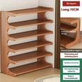 thumbnail image 3 of Dekrysova 6-Tier Bamboo Shoe Shelf Shoe Rack, Vertical Shoe Rack Organizer for Closet Floor, Multifunctional Front Door Shoe Rack,Utility Shoe Storage Organizer Shelving for Entryway Living Room Home, 3 of 12