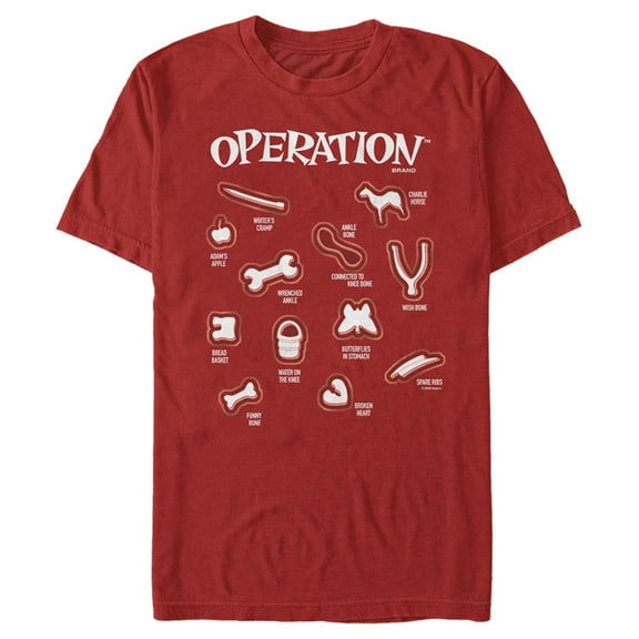 Men's Operation Extract the Ailments  Graphic Tee Red Medium