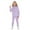 Purple, variant on YunPes Children's Comfortable Long Sleeved Casual Sports School Home Daily Set Clothes for Teen Girls Pants
