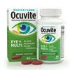 Ocuvite Eye Multivitamin + Supplement, Contains Zinc, Vitamins A, B6, B12, C, D, E, K, Lutein, & Zeaxanthin, 60 Tablets