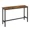 Brown and Black, variant on XC  Bar Table, Narrow Long Bar Table, Kitchen Dining Table, High Pub Table, Sturdy Metal Frame, Industrial Design, 15.7 X 55.1 X 35.4 Inches