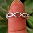 thumbnail image 2 of Infinity Band Ring Handmade Ring 925 Sterling Silver Jewelry Plain Silver Ring, 2 of 5