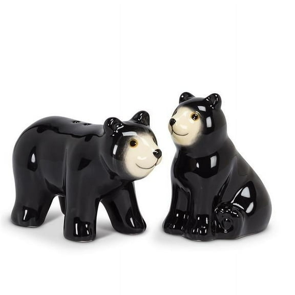 Unbranded Black Bear Salt & Pepper Shaker