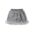 thumbnail image 4 of WOYY Big Girls Glitter Sequins Mini Skirt Trendy Trim Party Skirt, Sizes 9-10, 4 of 4