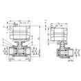 thumbnail image 3 of 1/2" 110VAC-230VAC Motorized Ball Valve, Stainless Steels 3 way Electric Ball Valve ,With U.S. Plug, 3 of 5