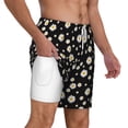 thumbnail image 2 of Balery Daisy Mens Swim Trunks Swim Shorts for Men Quick Dry Inseam Beach Shorts with Compression Liner Pocket-Large, 2 of 9