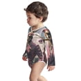 thumbnail image 3 of Xecao Stylish Kangaroo In Suit Print Baby unisex-baby Cotton Long-sleeve Bodysuits-3 Months, 3 of 6