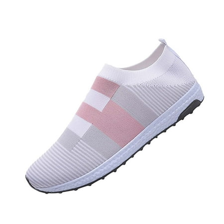 

Lyinloo Couple s Large Size Fly Woven Mesh Breathable Men s And Women s Casual Shoes White 41