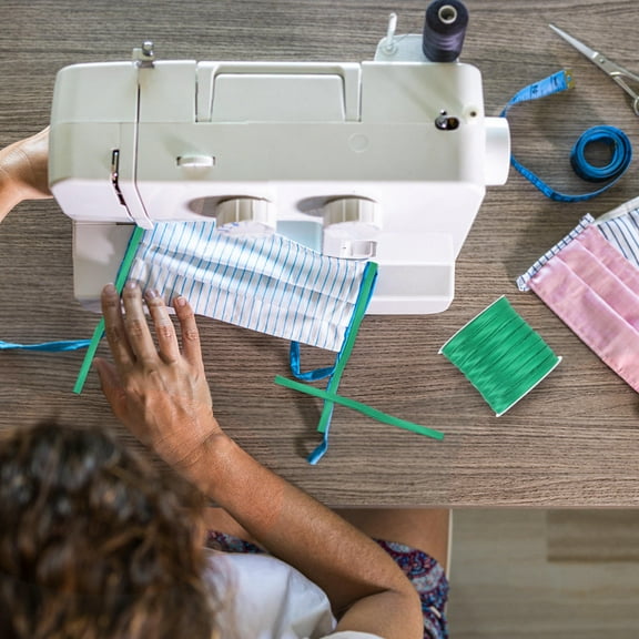 Raindrops Double Fold Bias Tape Green 54.68 Yards Bias Binding Wide Fold Cotton Tape For Sewing Seaming Hemming Piping Quilting Projects