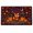 Flannel-Rubber-16x24, variant on Pumpkin Fox Moonless Garden Rectangle Rug for Reading Nook Halloween