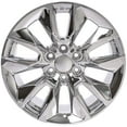 thumbnail image 2 of OE Wheels CV32 20 Inch Rims and Tires Fit Silverado 1500 RST Style 6x139.7 20x9 Chrome - Hollander 5916 - TerraMax RT 275/55-20 (Set of 4), 2 of 5