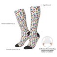 thumbnail image 4 of Balery Colorful Numbers Calcetines novedosos Calcetines deportivos Calcetines hasta la rodilla Calcetines de algodón Calcetines originales y geniales, 4 of 6