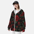 thumbnail image 3 of Lsque Roses UPF 50+ Lightweight Sun Protection Men's Women's Long Sleeve Shirt, Hoodie Performance -Small, 3 of 9
