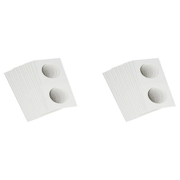 100PCS Square Cardboard Coin Holders Coin Supplies Coin Album Collection Lighthouse Stamp Coin Holders Cover Case