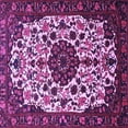 thumbnail image 1 of Ahgly Company Indoor Square Medallion Purple Traditional Area Rugs, 6' Square, 1 of 4