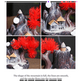 thumbnail image 3 of High Mountain Flowing Waterfall Backflow Incense Burner Home Fragrance Diffuser Incense Burner Decoration,B, 3 of 3
