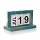 thumbnail image 5 of Calendario de giro de página Bewildely para El hogar oficina aula decoración de pie madera 20x12x9cm color Negro Azul, 5 of 6