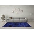 thumbnail image 3 of Ahgly Company Machine Washable Indoor Rectangle Persian Blue Bohemian Area Rugs, 5' x 8', 3 of 4