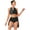 Black, variant on YiZYiF Women's Lyrical Dance Set Shiny Rhinestones Crop Top with Skirt 2-Piece Modern Dancing Dress Dark Green XXL