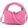 thumbnail image 1 of LHSHID Women Woven Tote Small Crossbody Bag, Weave Quilted Purse Square Shoulder Bag Woven Handbag with Detachable Strap, 1 of 7