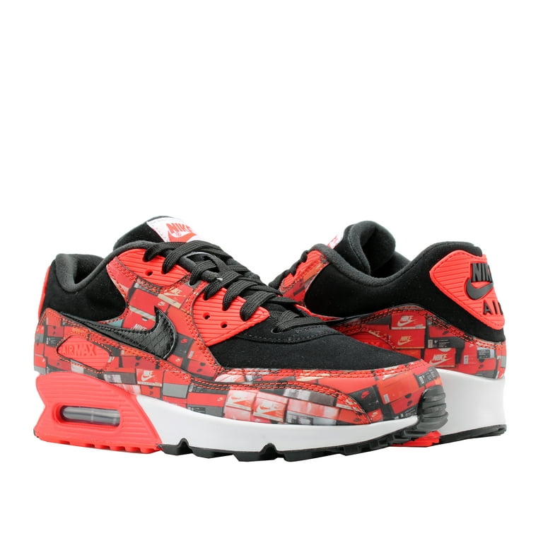 dienen monteren Correspondent Mens Nike x Atmos Air Max 90 Print We Love Nike Black Bright Crimson W -  Walmart.com