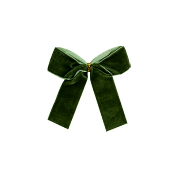 24 Pcs Christmas Velvet Bows – 3.34" Rustic Vintage Xmas Ribbon Bows for Wreaths, Tree, Garland, DIY Crafts & Gift Wrapping, Bows