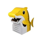 Lovehome Children's Carton Toy Paper Yellow Shark Can Wear DIY To Make Animal Carton